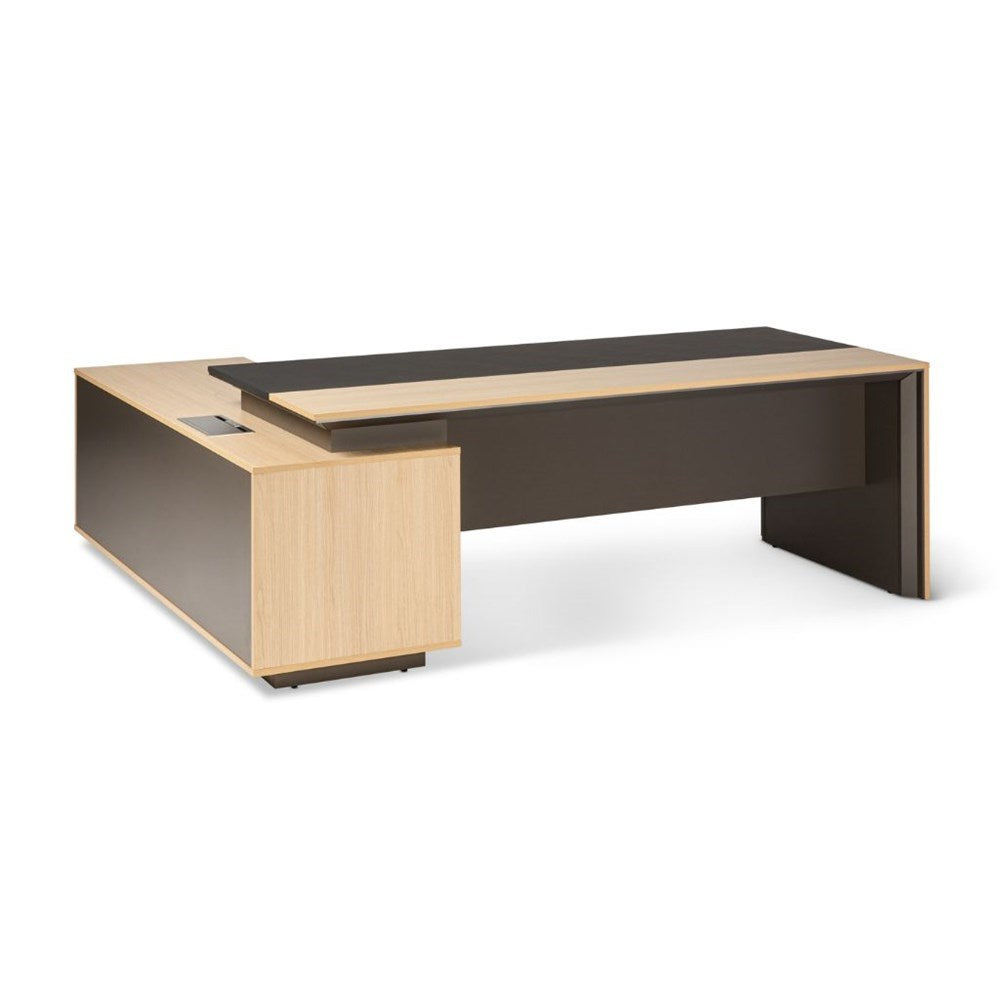 Maxim Executive Desk with Side Cabinet