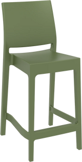 MayMay Stool 650H-Barstools-Black-Commercial Traders - Office Furniture