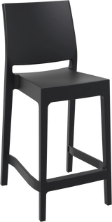 MayMay Stool 650H-Barstools-Black-Commercial Traders - Office Furniture