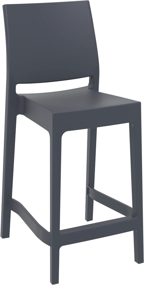 MayMay Stool 650H-Barstools-Black-Commercial Traders - Office Furniture