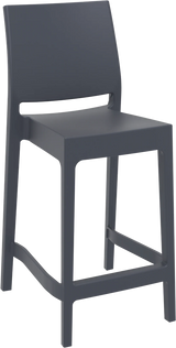 MayMay Stool 650H-Barstools-Black-Commercial Traders - Office Furniture