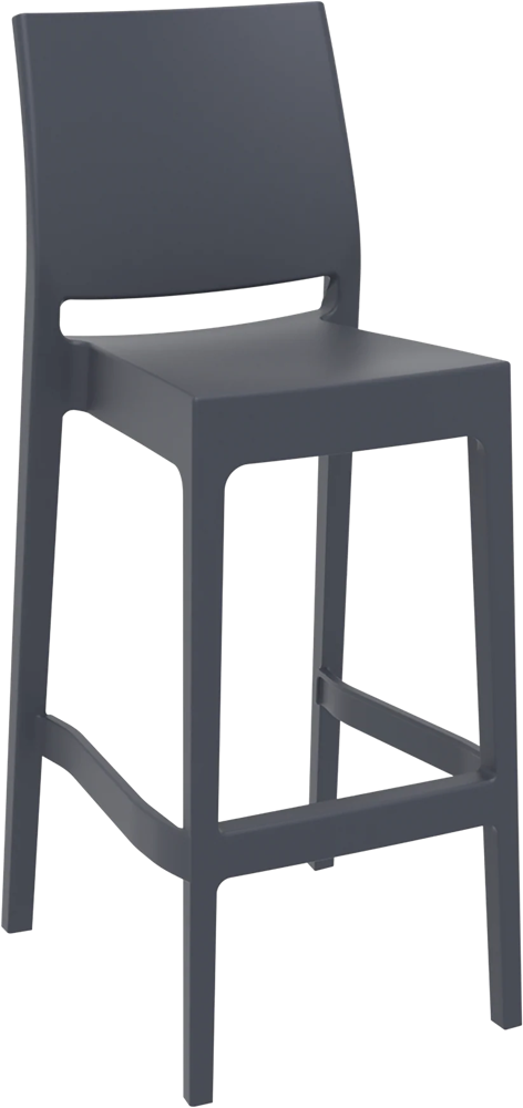 MayMay Stool 750H-Barstools-Black-Commercial Traders - Office Furniture