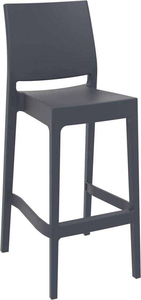 MayMay Stool 750H-Barstools-Black-Commercial Traders - Office Furniture