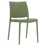 Maya Chair-Lunchroon Chairs-Olive Green-North Island (Ground Floor)-Commercial Traders - Office Furniture