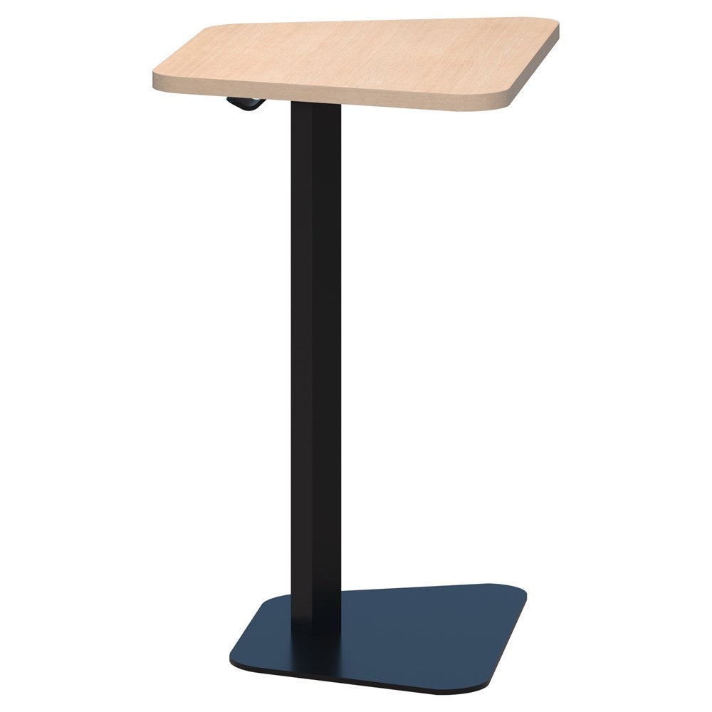 Memo Laptop Table-Reception Furniture-Refined Oak-Trapezium-Commercial Traders - Office Furniture