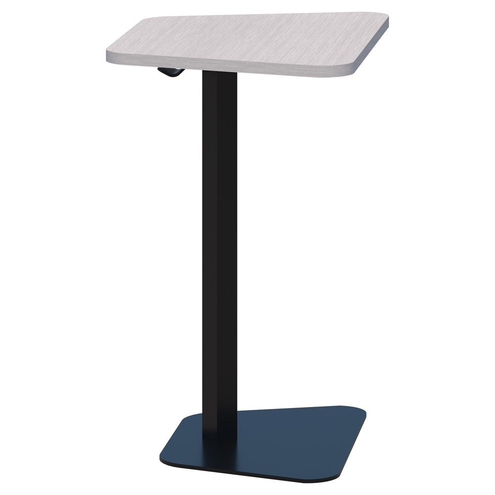 Memo Laptop Table-Reception Furniture-Silver Strata-Trapezium-Commercial Traders - Office Furniture