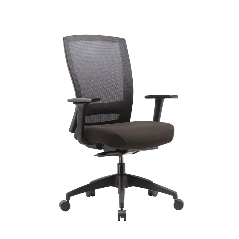 Buro Mentor Mesh Executive Chair-Office Chairs-Black Nylon-Yes arms please-Flat Pack Please-Commercial Traders - Office Furniture