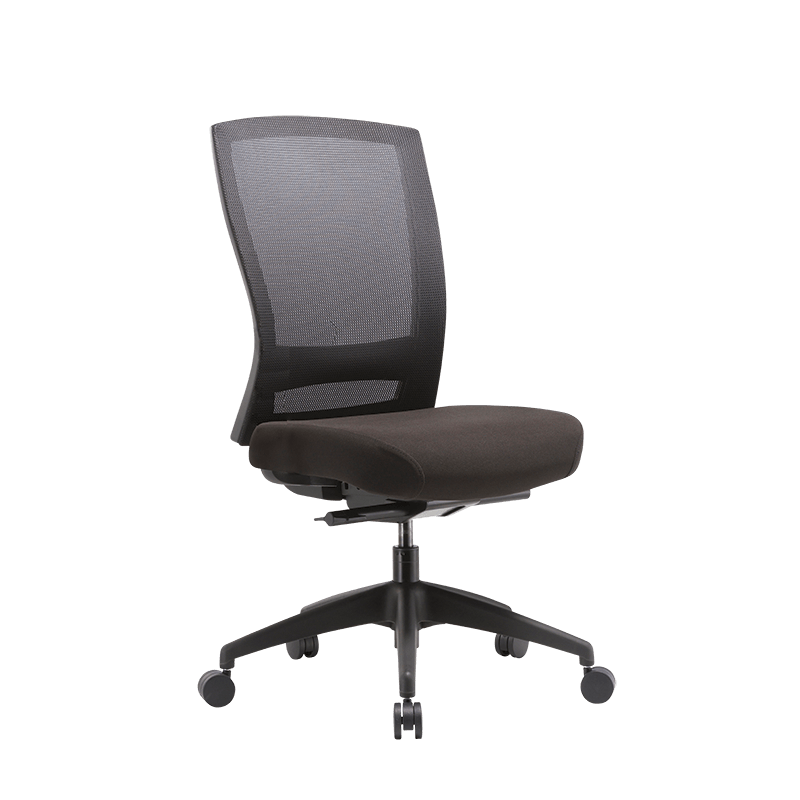 Buro Mentor Mesh Executive Chair-Office Chairs-Black Nylon-No arms thanks-Flat Pack Please-Commercial Traders - Office Furniture