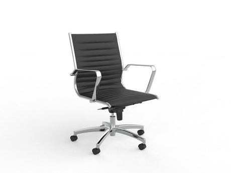 Metro Executive Chair-Office Chairs-Mid Back-Chrome-Assembled Please-Commercial Traders - Office Furniture