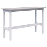 Modella II Narrow Leaner-Barleaners-1500 x 600-SIlver Strata-White-Commercial Traders - Office Furniture