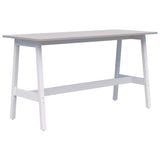 Modella II Leaner-Barleaners-1500 x 800-SIlver Strata-White-Commercial Traders - Office Furniture