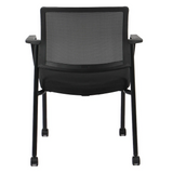 Buro Molti Visitor Chair-Meeting Room Furniture-Black-Flat Pack-Commercial Traders - Office Furniture