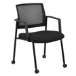 Buro Molti Visitor Chair-Meeting Room Furniture-Black-Flat Pack-Commercial Traders - Office Furniture