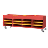 Trolley Multi Use Storage-Education Furniture-Red/Yellow-1500-Commercial Traders - Office Furniture