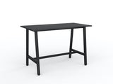 Cubit Bar Leaner-Meeting Room Furniture-1600 x 800-Black-Black-Commercial Traders - Office Furniture