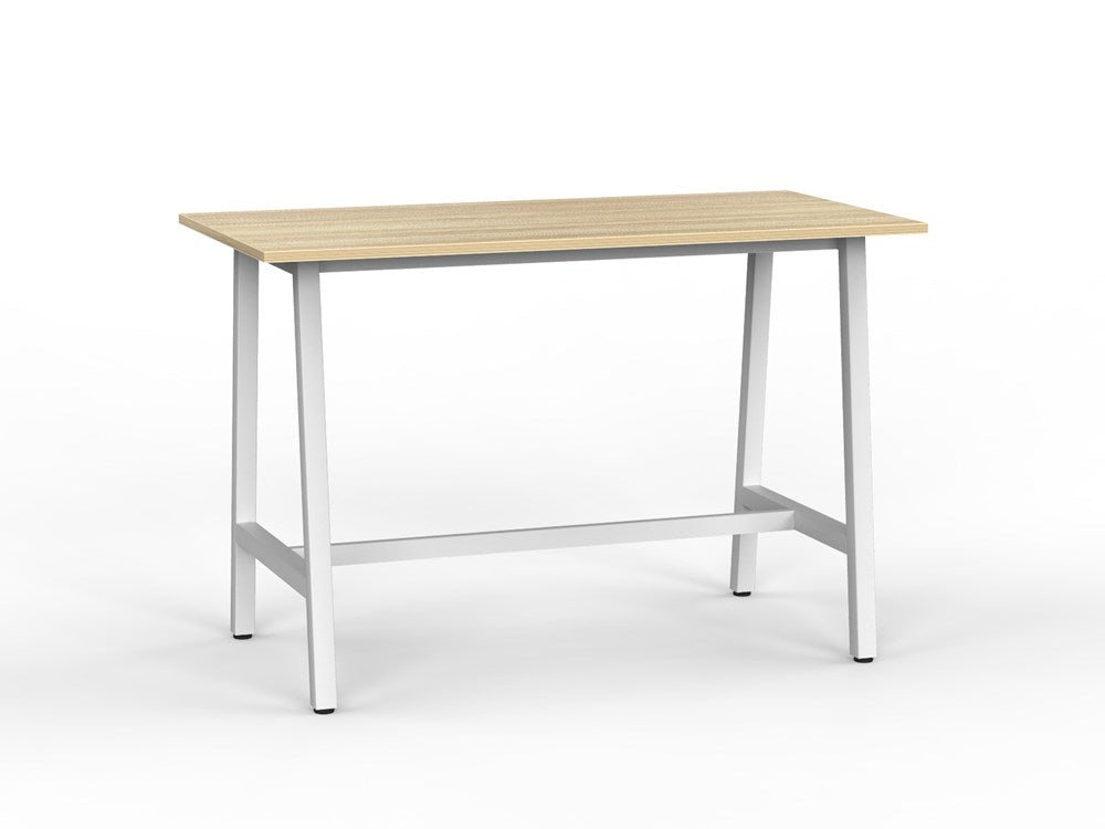 Cubit Bar Leaner-Meeting Room Furniture-1600 x 800-Atlantic Oak-White-Commercial Traders - Office Furniture