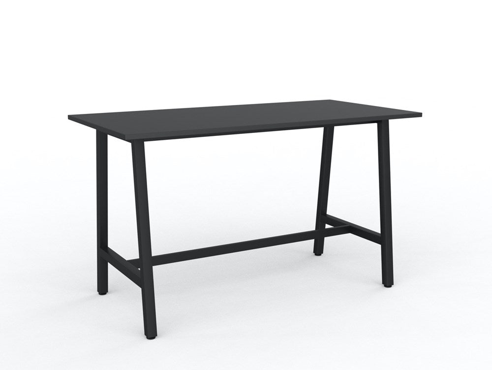 Cubit Bar Leaner-Meeting Room Furniture-1800 x 900-Black-Black-Commercial Traders - Office Furniture