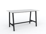 Cubit Bar Leaner-Meeting Room Furniture-1800 x 900-White-Black-Commercial Traders - Office Furniture