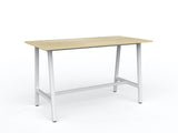 Cubit Bar Leaner-Meeting Room Furniture-1800 x 900-Atlantic Oak-White-Commercial Traders - Office Furniture