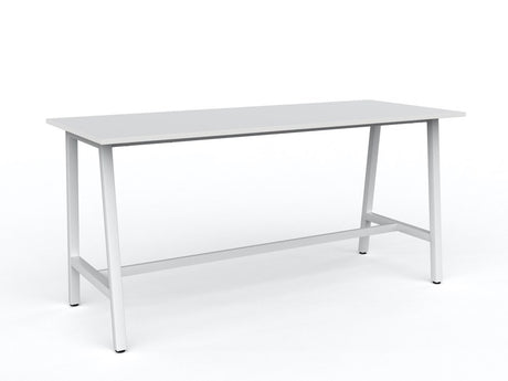 Cubit Bar Leaner-Meeting Room Furniture-2200 x 900-White-White-Commercial Traders - Office Furniture