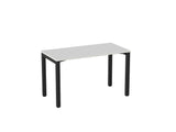 Cubit Desk-Desking-1200 x 600-White-Black-Commercial Traders - Office Furniture