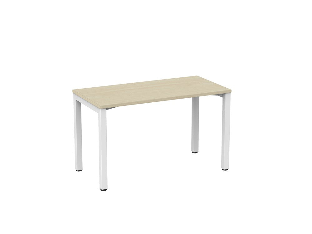 Cubit Desk-Desking-1200 x 600-Nordic Maple-White-Commercial Traders - Office Furniture