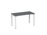 Cubit Desk-Desking-1200 x 600-Silver-White-Commercial Traders - Office Furniture
