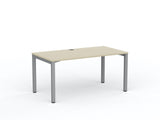 Cubit Desk-Desking-1500 x 800-Nordic Maple-Silver-Commercial Traders - Office Furniture