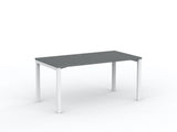 Cubit Desk-Desking-1500 x 800-White-Silver-Commercial Traders - Office Furniture