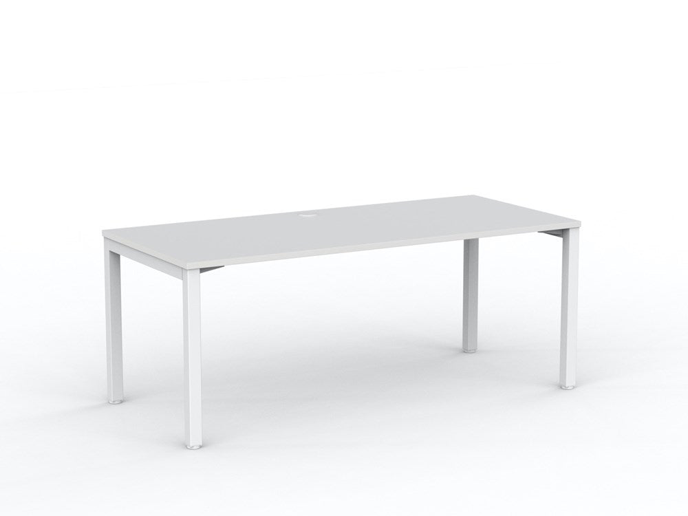 Cubit Desk-Desking-1800 x 800-White-White-Commercial Traders - Office Furniture