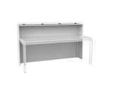 Cubit Reception Counter-Reception Furniture-Atlantic Oak-No Return Thanks-Commercial Traders - Office Furniture