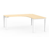 Cubit Corner Desk-Desking-1800 x 1800 x 700-Nordic Maple-White-Commercial Traders - Office Furniture