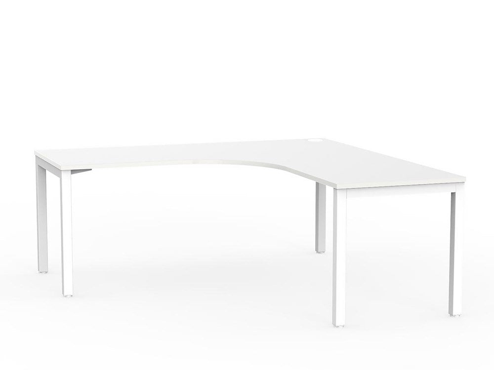 Cubit Corner Desk-Desking-1800 x 1800 x 700-White-White-Commercial Traders - Office Furniture