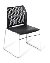 Net Chair-Lunchroom Chairs-Avocado-Chrome-Commercial Traders - Office Furniture