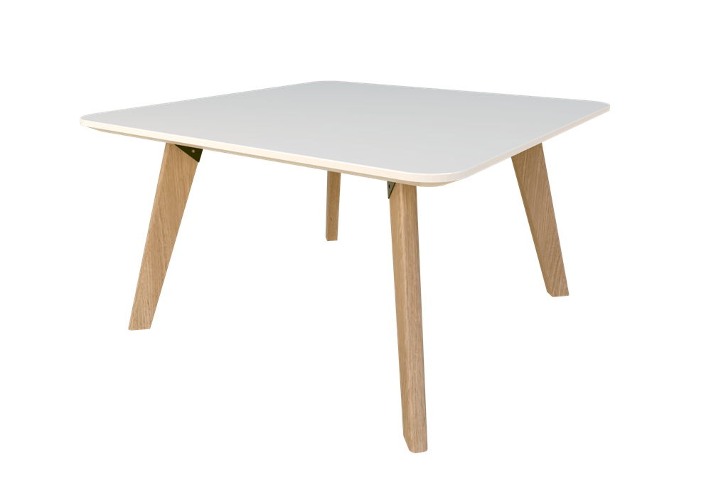 Oslo Coffee Table (Rectangle) - Melteca Top-Reception Furniture-600 x 600-White-Auckland Delivery-Commercial Traders - Office Furniture