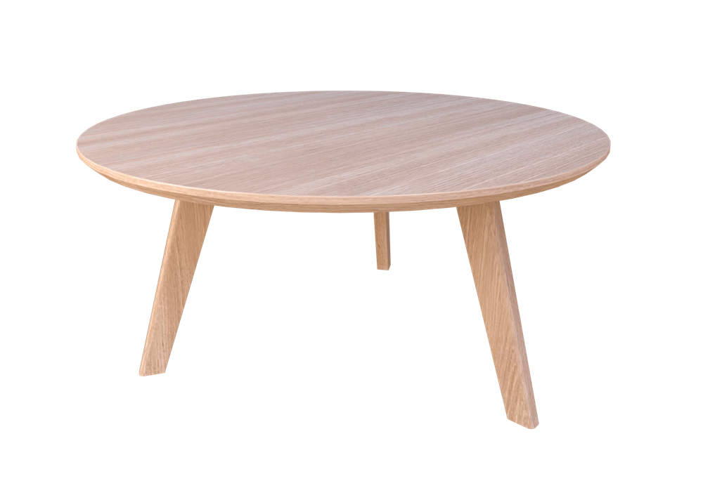 Oslo Coffee Table - (Round) Veneer Top-Reception Furniture-600-Auckland Delivery-Commercial Traders - Office Furniture