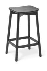 Orlo Kitchen Stool-Barstools-Black Ash-Not Upholstered-Commercial Traders - Office Furniture