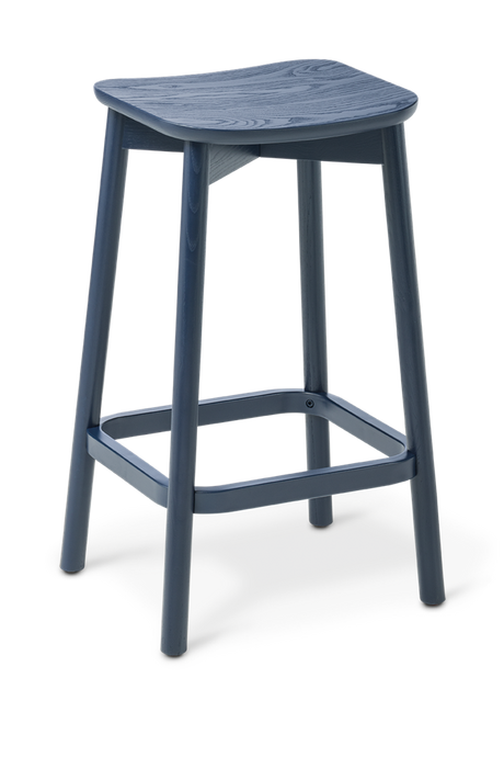 Orlo Kitchen Stool-Barstools-Navy Ash-Not Upholstered-Commercial Traders - Office Furniture