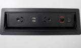 Partner Power Unit-Power and Cable Management-Black-2 x Power 2 x USB 1 x Data and 1 x HDMI (J Coupler)-Commercial Traders - Office Furniture