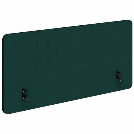 Sonic Acoustic Side Mount Screen - 800mm High-Acoustic-Peacock Green-800 X 1200-Black-Commercial Traders - Office Furniture