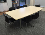 Buro Maxim Visitor Chair-Meeting Room Furniture-Black Seat Back-Assembled - Auckland And Christchurch-Black Frame-Commercial Traders - Office Furniture