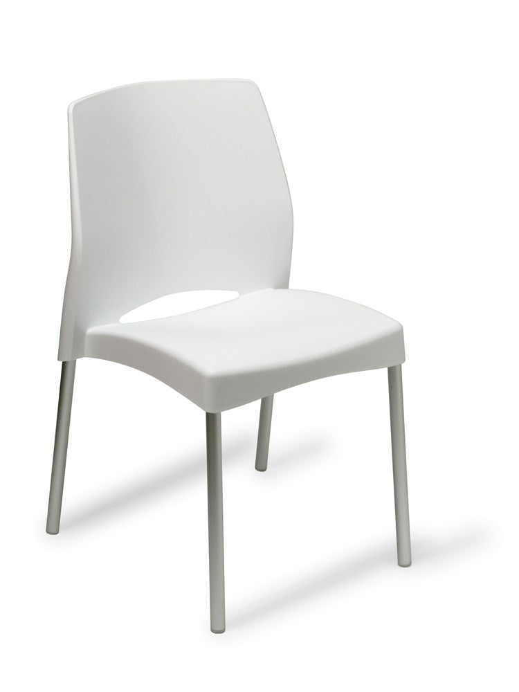 Pop Chair-Lunchroom Chairs-White-Commercial Traders - Office Furniture