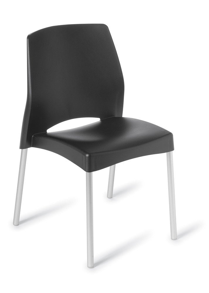 Pop Chair-Lunchroom Chairs-Black-Commercial Traders - Office Furniture