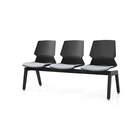 PRISM 3 User Bench Chair-Chairs-Black-Grey-Commercial Traders - Office Furniture