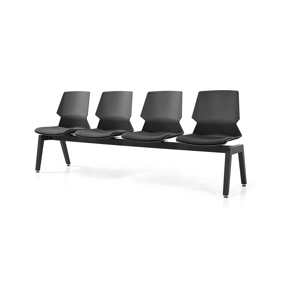 PRISM 4 User Bench Chair-Chairs-Black-Black-Commercial Traders - Office Furniture