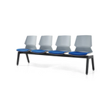 PRISM 4 User Bench Chair-Chairs-Grey-Blue-Commercial Traders - Office Furniture
