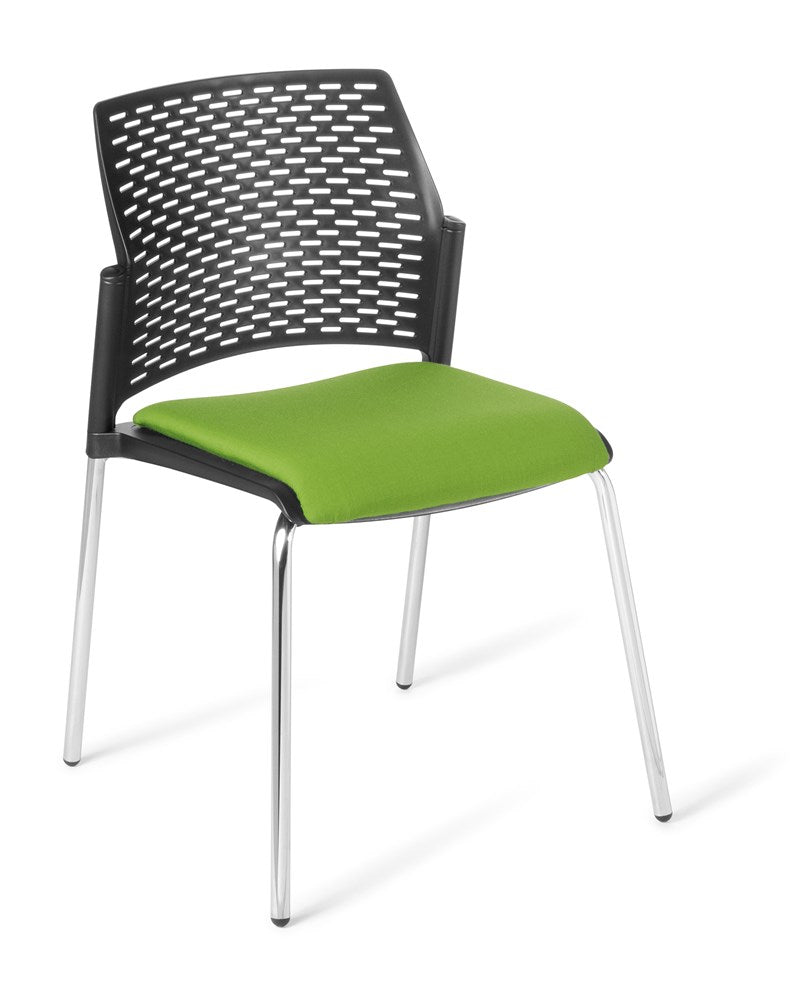 Punch 4 Leg Chair-Lunchroom Chairs-No Fabric-Commercial Traders - Office Furniture