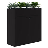 Rapid Planter Cabinet-Storage-1200Hx900L (non locking)-Black-Commercial Traders - Office Furniture