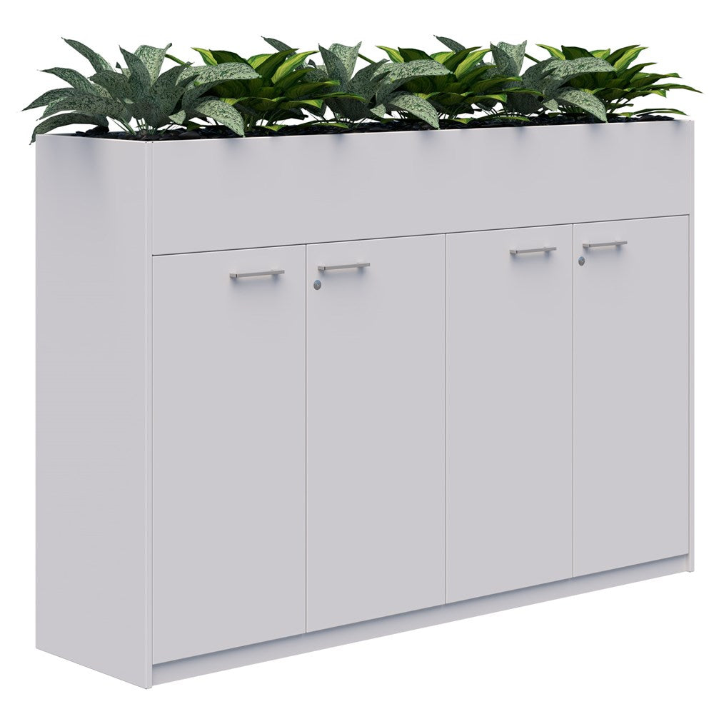 Rapid Planter Cabinet-Storage-1200Hx1800L (non locking)-Snow-Commercial Traders - Office Furniture