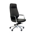 Ravello Highback Leather Chair with Arms-Office Chairs-Customer Pick Up-Cowhide Leather-Commercial Traders - Office Furniture